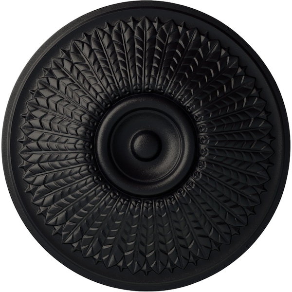 Ekena Millwork Modena Ceiling Medallion (Fits Canopies up to 5 1/4"), Hand-Painted Steel Gray, 23 1/2"OD x 3 1/2"P CM23MOSGS - main